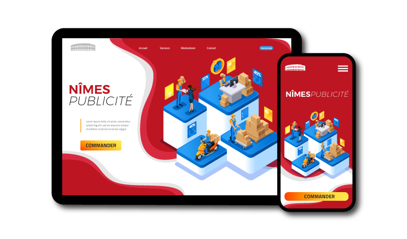 Site internet responsive, sur tablette et mobile